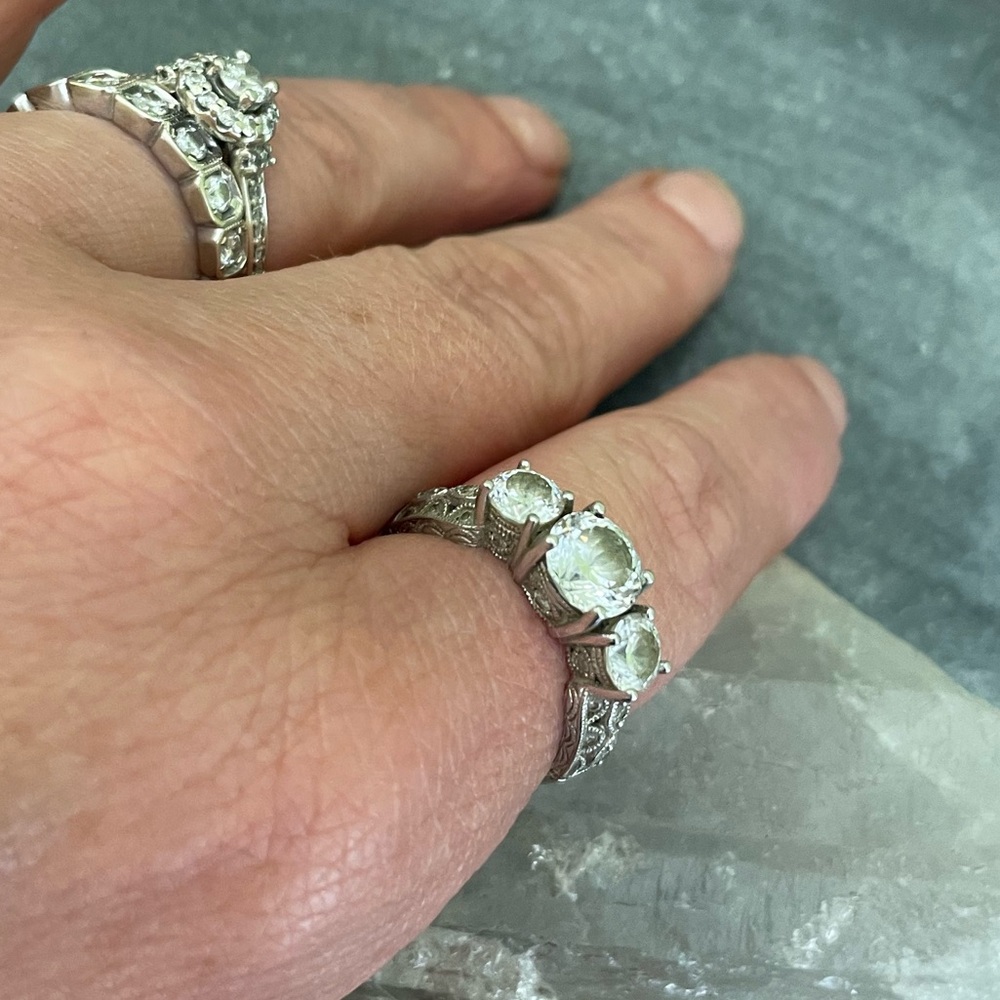 Tacori IV sterling silver trinity ring 7 - Picture 7 of 14